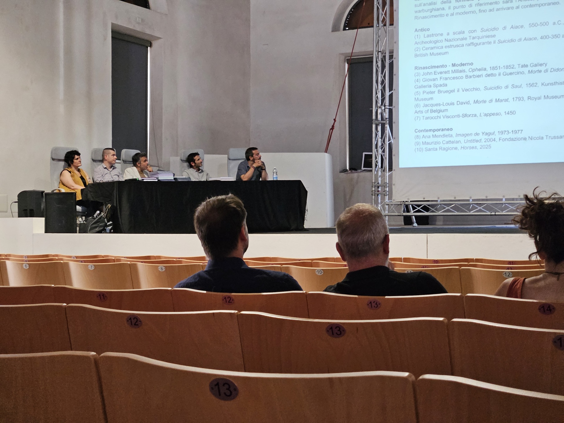 Commissione d'esame durante la discussione della tesi di Cristina Valente